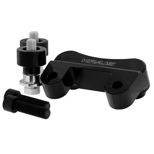 KRAUS MOTO Raptor 1-1/2 in. Pull Back Plate - Black Anodized - Softail '18-'25