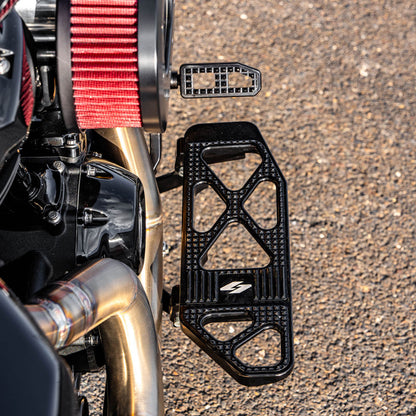 KRAUS MOTO Max Lean Floorboards - Black - Touring '06-'23