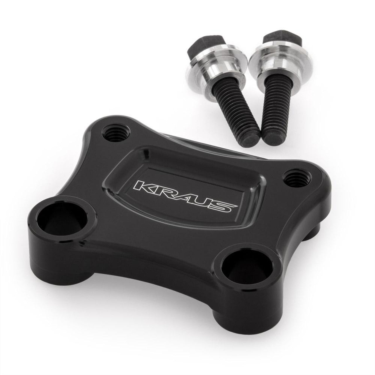 KRAUS MOTO T-Rex 2-1/2 in. Pull Back Plate - Black Anodized - Street Glide '00-'25