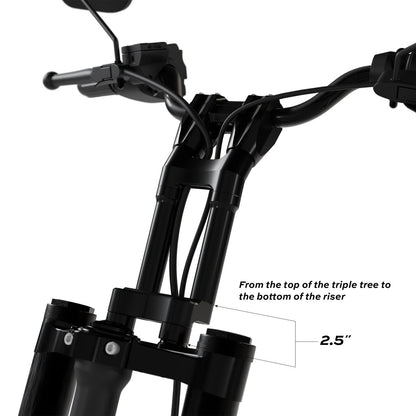 KRAUS MOTO Raptor 1-1/2 in. Pull Back Plate - Black Anodized - Road Glide '00-'25