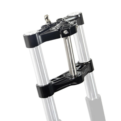 KRAUS MOTO Alpha Wolf Triple Trees - Black Anodized - Road Glide '15-'25