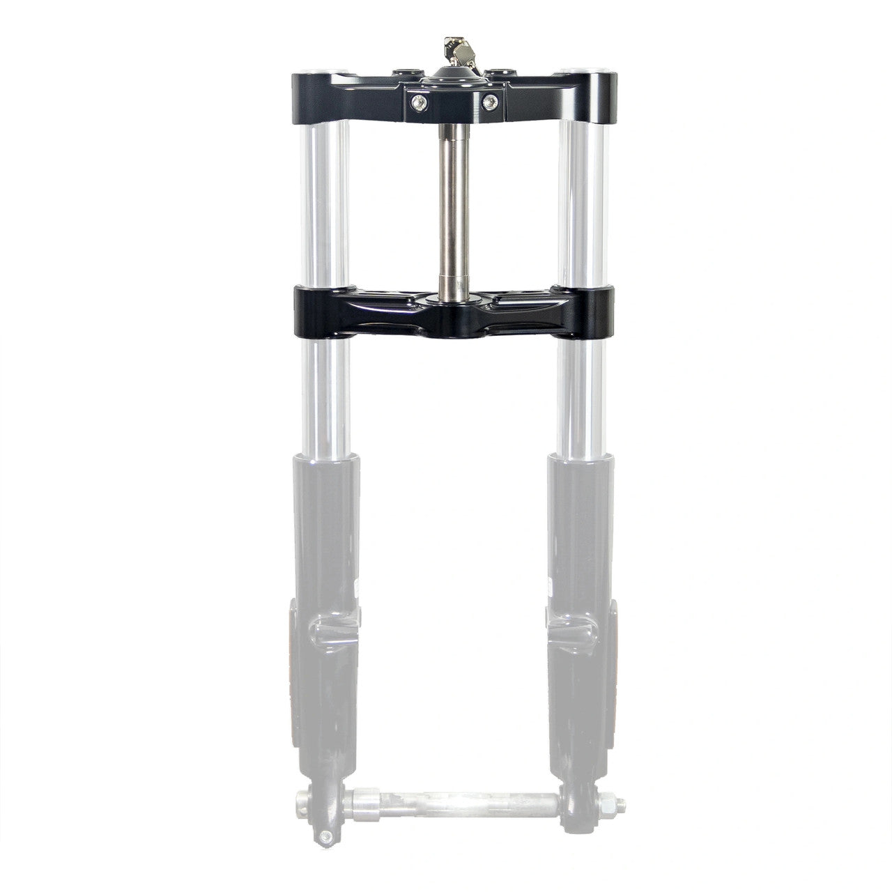 KRAUS MOTO Alpha Wolf Triple Trees - Black Anodized - Road Glide '15-'25