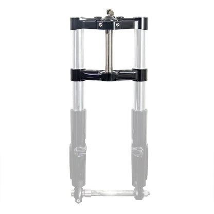 KRAUS MOTO Alpha Wolf Triple Trees - Black Anodized - Road Glide '15-'25