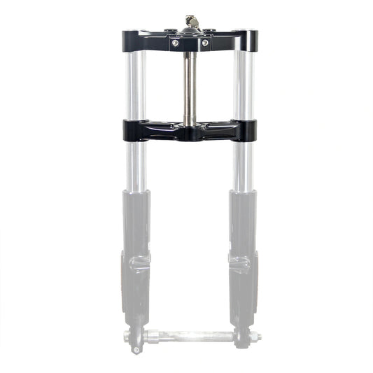 KRAUS MOTO Alpha Wolf Triple Trees - Black Anodized - Road Glide '15-'25