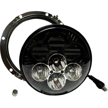 Shark Demon® 7” Round LED Headlight with Color Changing Backlight