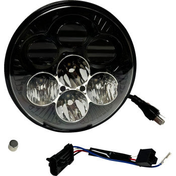 Shark Demon® 7” Round LED Headlight with Color Changing Backlight