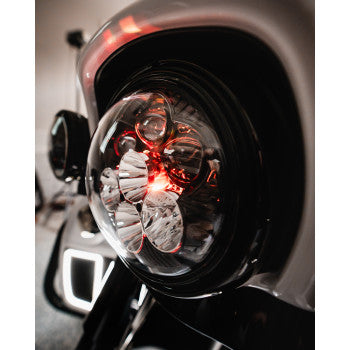 Shark Demon® 7” Round LED Headlight with Color Changing Backlight