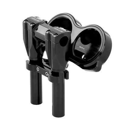 KRAUS MOTO Isolated T-bar Clamp - 1.25" - Black Anodized