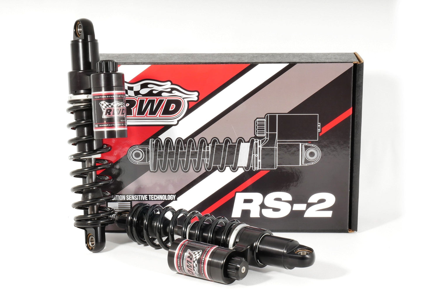 RWD RS-2 Rear Shock Absorber for 2004 - 2022 Harley Davidson Sportster