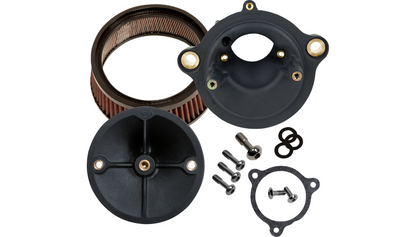 S&S CYCLE Stealth Air Cleaner Kit for 2023-2024 121 CVO M8 Touring Models , 2024 Road Glide and Street Glide