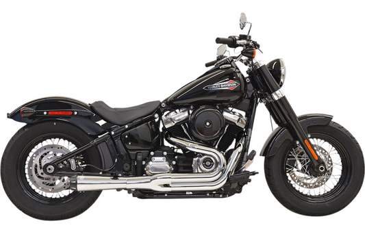 BASSANI XHAUST 2-into-1 Road Rage Exhaust System - Chrome 1S92R
