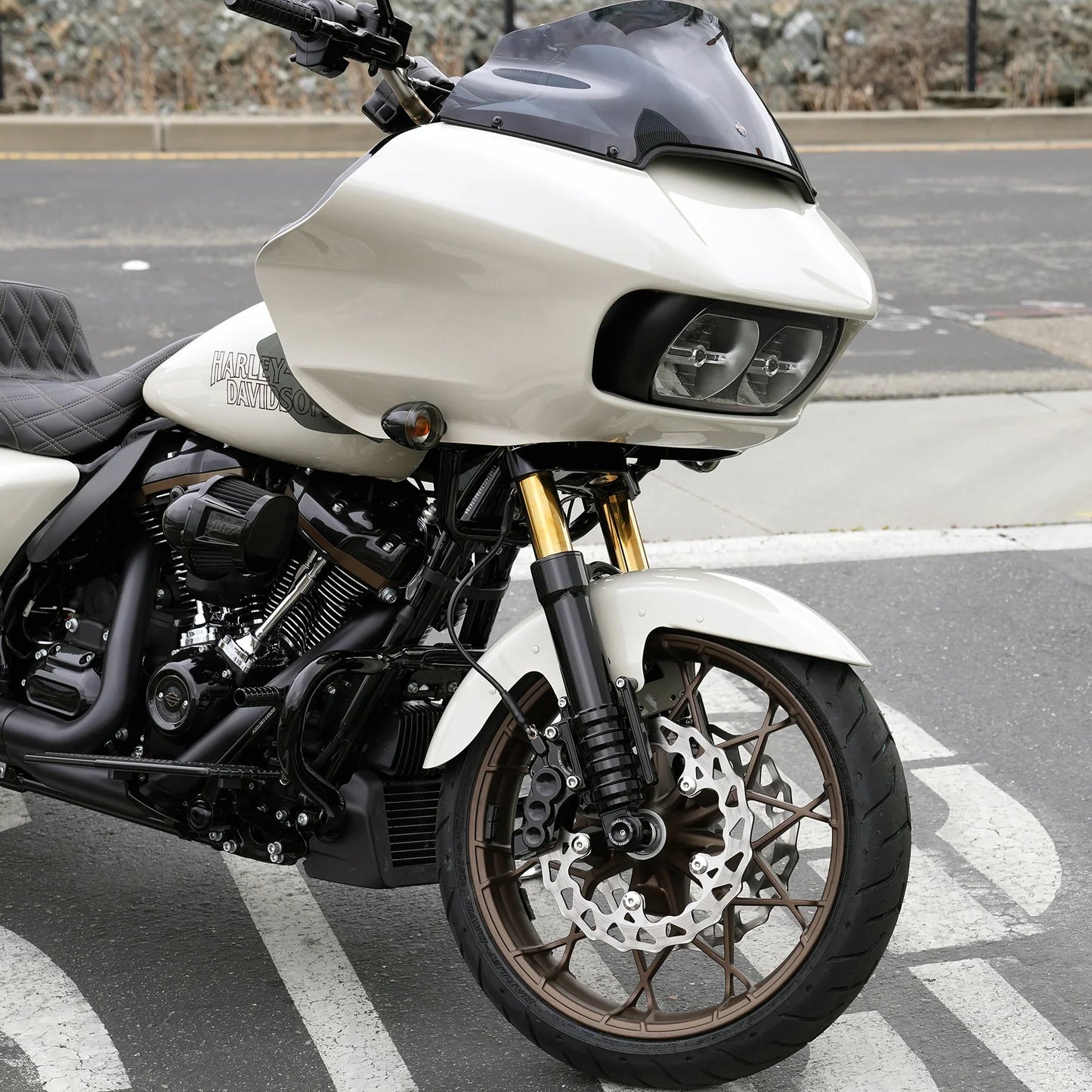 Touring Fork Tubes - Gold / Black / Chrome