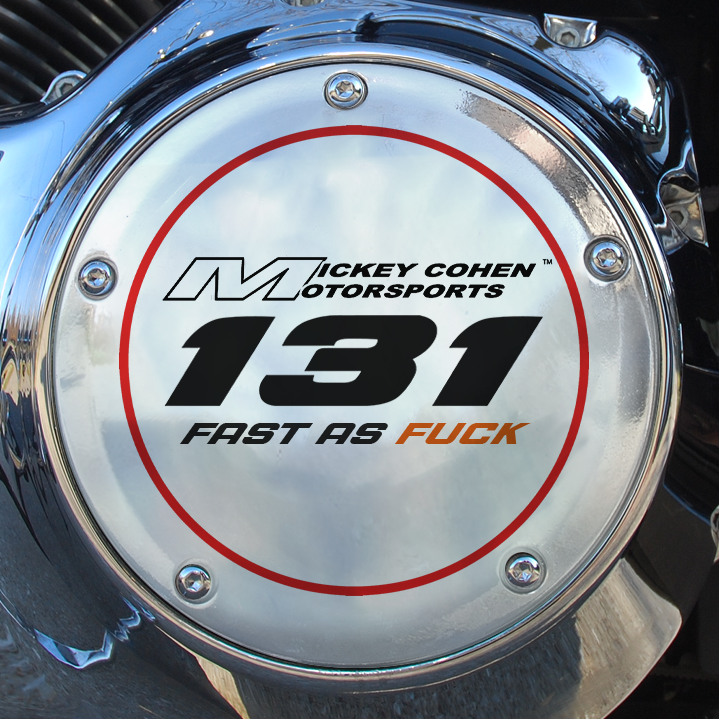 Chrome 131 Fast as Fuck Derby Cover for Harley Davidson M8 Softail