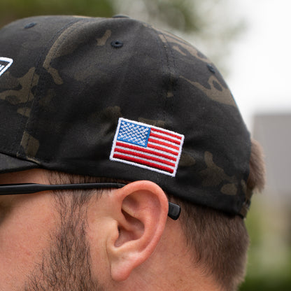 Mickey Cohen Motorsports Support Our Troops Snap Back Hat Camo No Mesh
