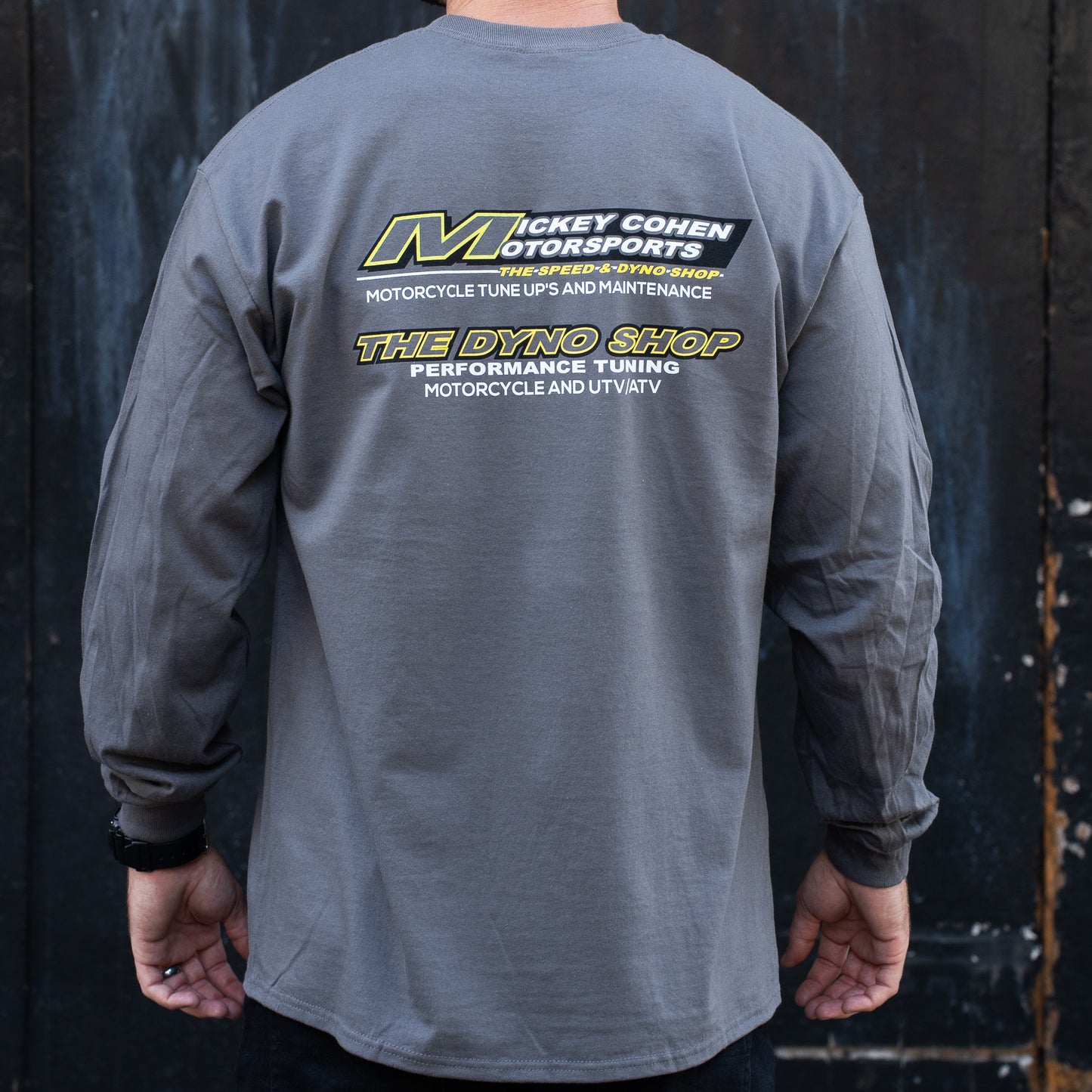 Mickey Cohen Motorsports Shop Long Sleeve Gray