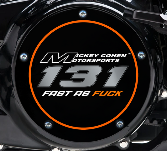 131 Fast as Fuck Derby Cover for Harley Davidson M8 Bagger