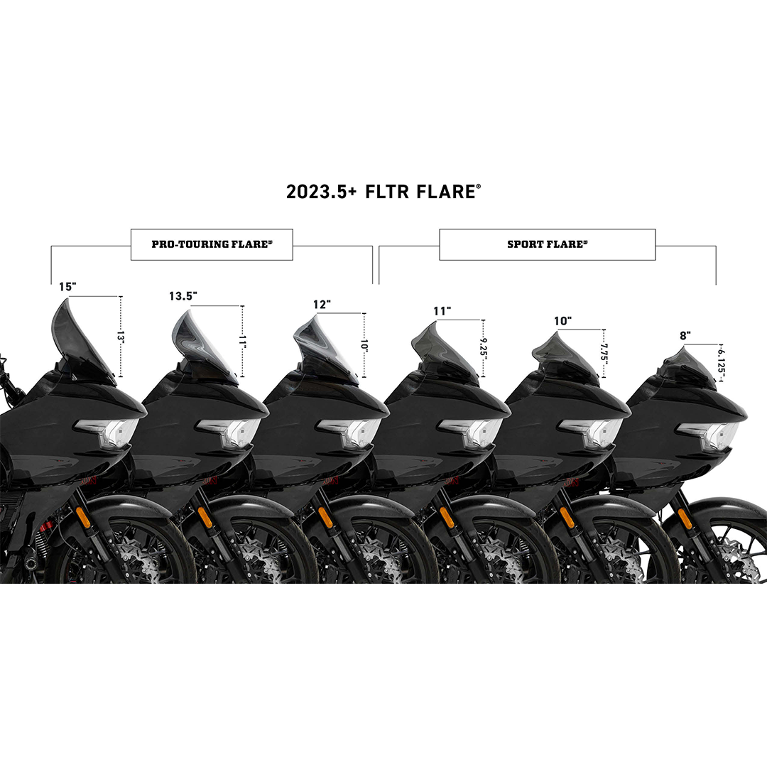 Klock Werks Flare® Windshield for Harley-Davidson® 2023.5-2026 Road Glide (FLTR)