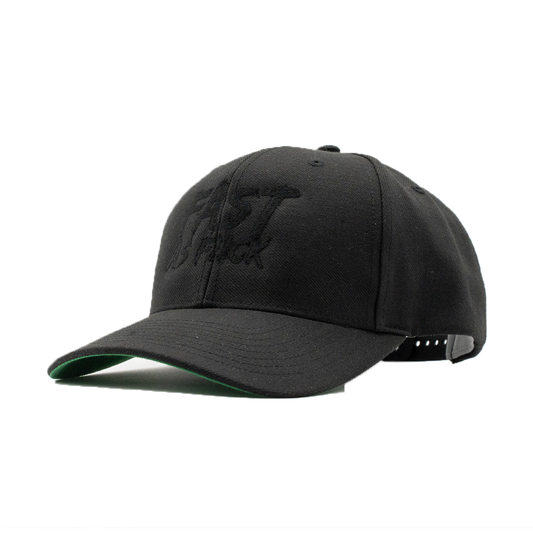 Mickey Cohen Motorsports Fast As Fuck Snap Back Hat Black On Black