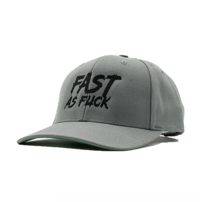 Mickey Cohen Motorsports Fast As Fuck Snap Back Hat Gray