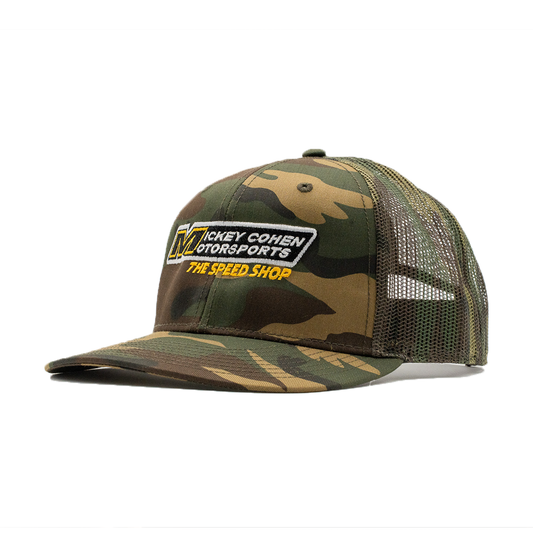 Mickey Cohen Motorsports Support Our Troops Snap Back Hat Camo