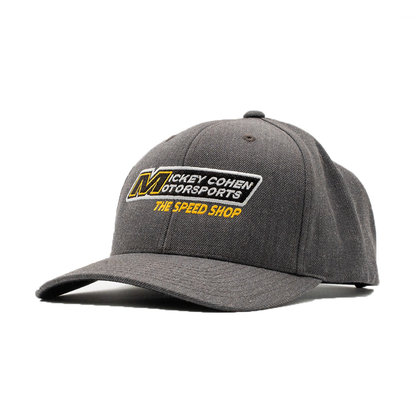 Mickey Cohen Motorsports Snap Back Hat Gray Curved