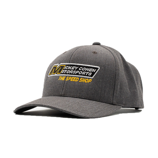 Mickey Cohen Motorsports Snap Back Hat Gray Curved