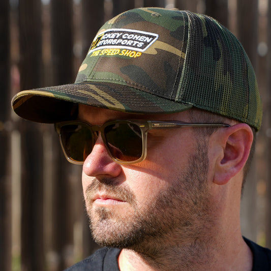 Mickey Cohen Motorsports Support Our Troops Snap Back Hat Camo