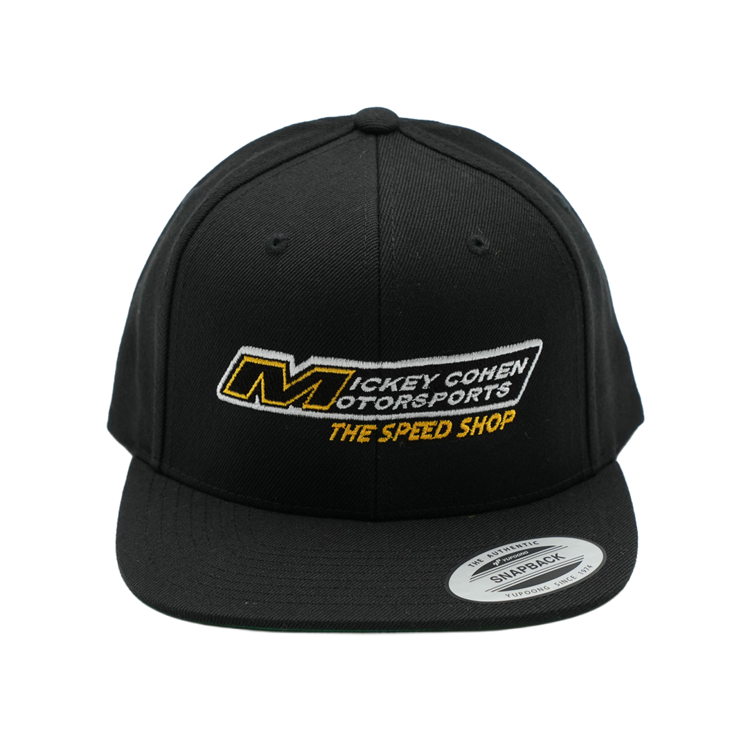 Mickey Cohen Motorsports Snap Back Hat Black Flat