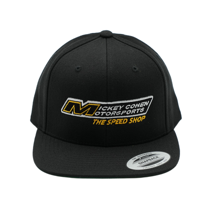 Mickey Cohen Motorsports Snap Back Hat Black Flat