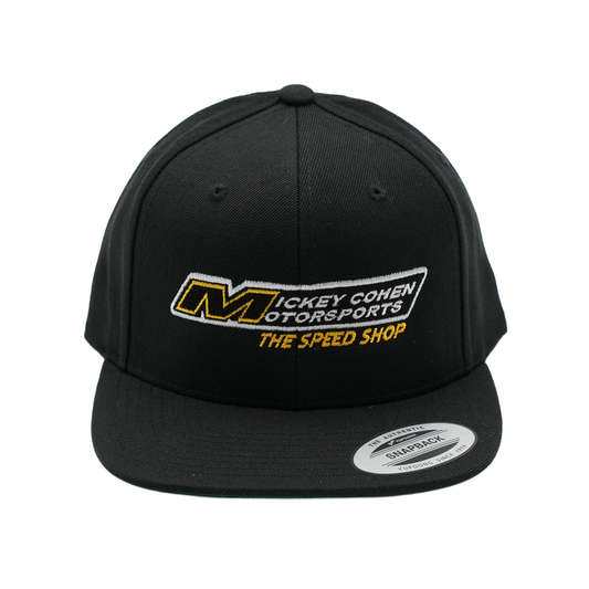 Mickey Cohen Motorsports Snap Back Hat Black Flat