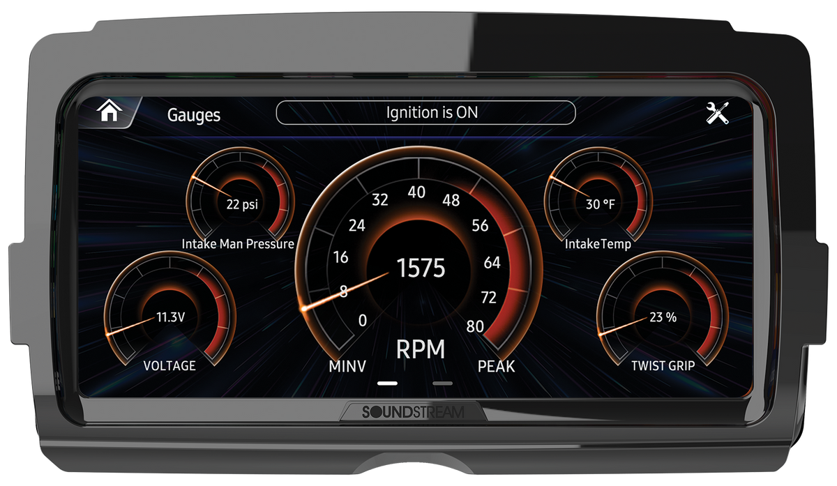 SOUNDSTREAM V2 HARLEY RADIO for Touring Motorcycles. (FITS ALL HARLEY ...