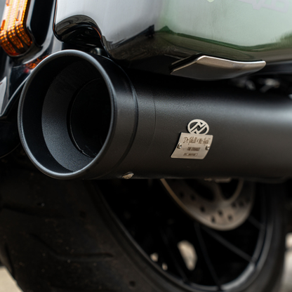 2-1 Slip-On Muffler for Touring, Big Shot Black - Electronic