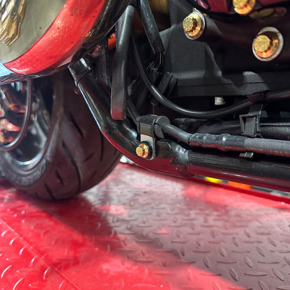 Touring Rear Brake Line Clamp ARP KIt